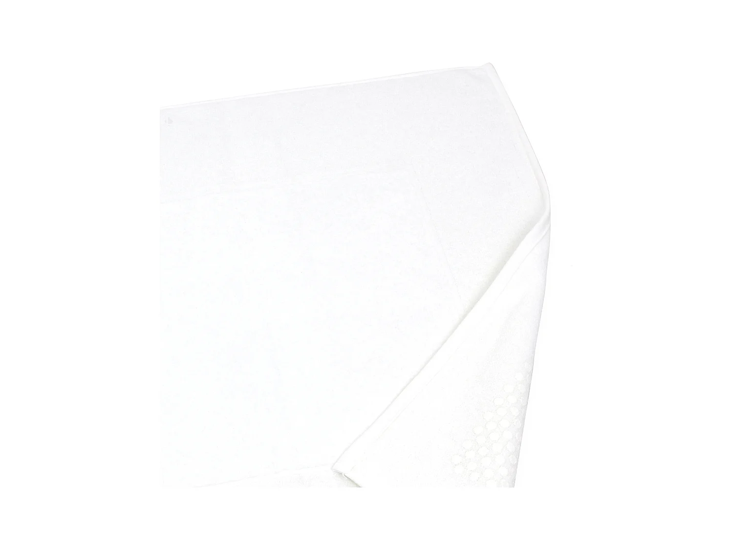 Tapis de bain antidérapant 60x60 cm velours PRESTIGE blanc