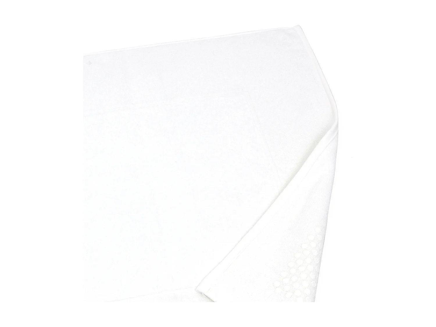 Tapis de bain antidérapant 60x60 cm velours PRESTIGE blanc