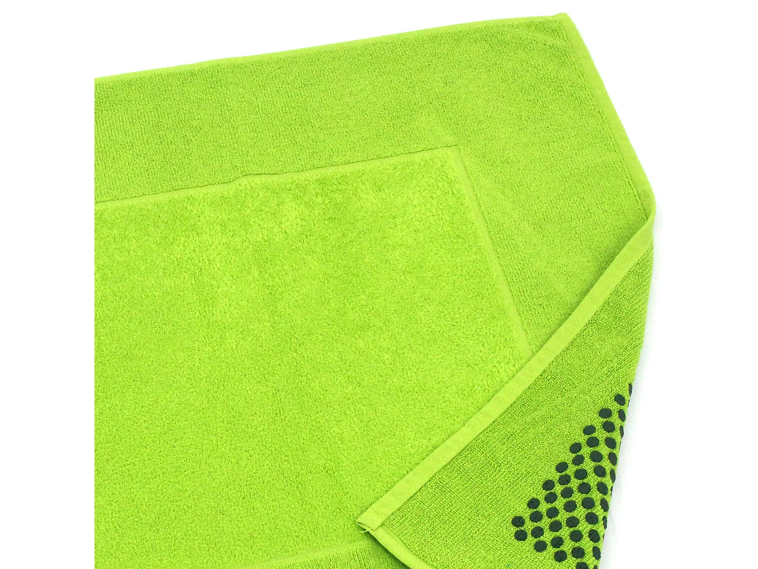 Tapis de bain antidérapant 60x60 cm velours PRESTIGE vert Pistache