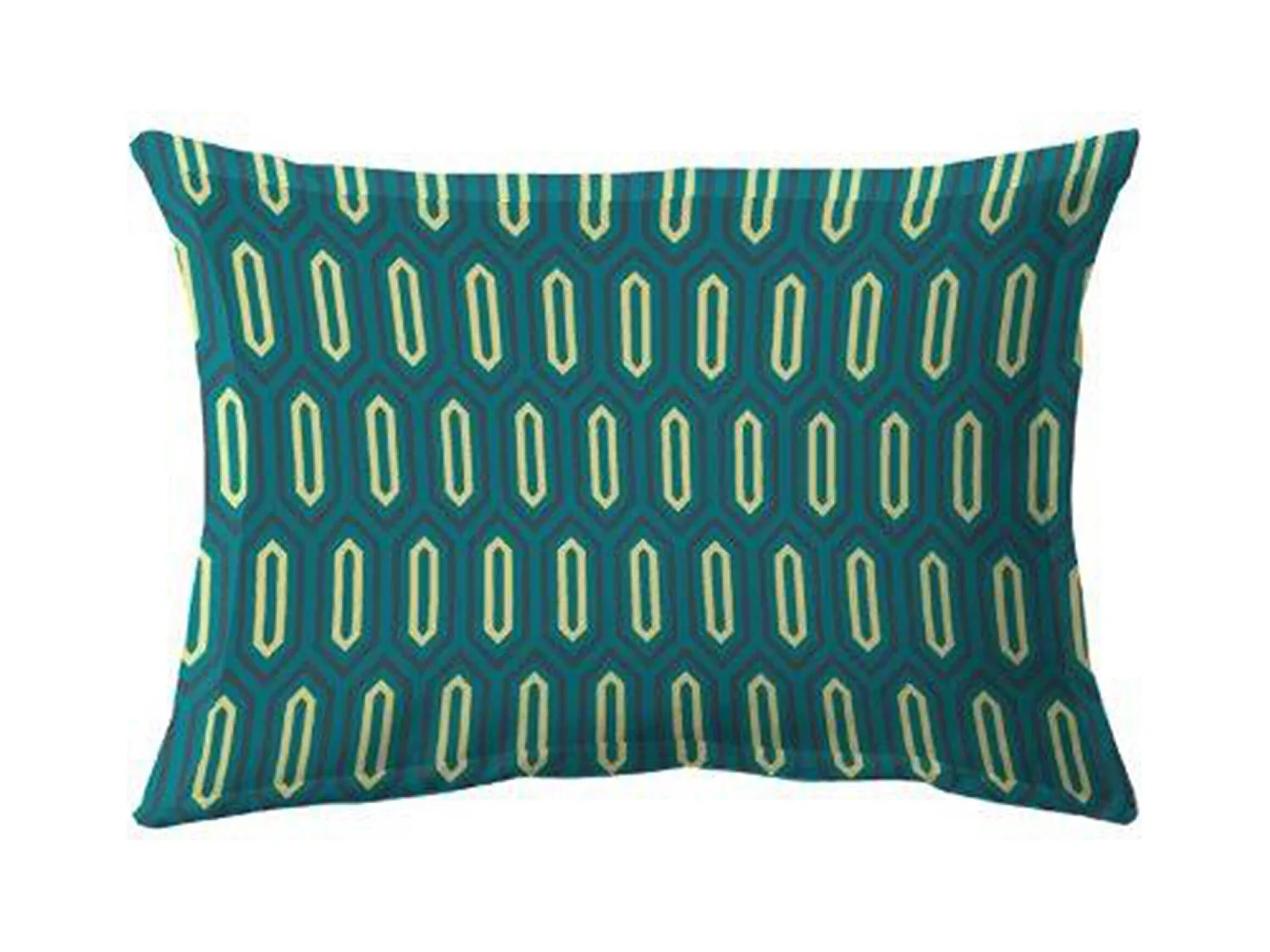 Taie d'oreiller 50x70 cm percale de coton PAST Bleu Canard