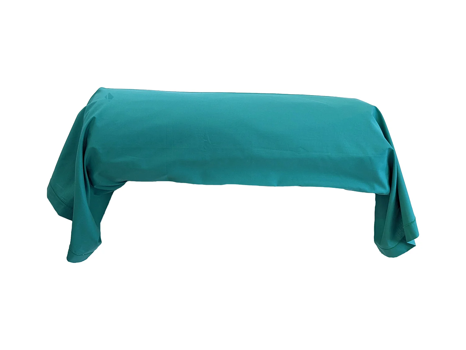 Taie de traversin 140x43 cm percale de coton GUSTAV vert Emeraude