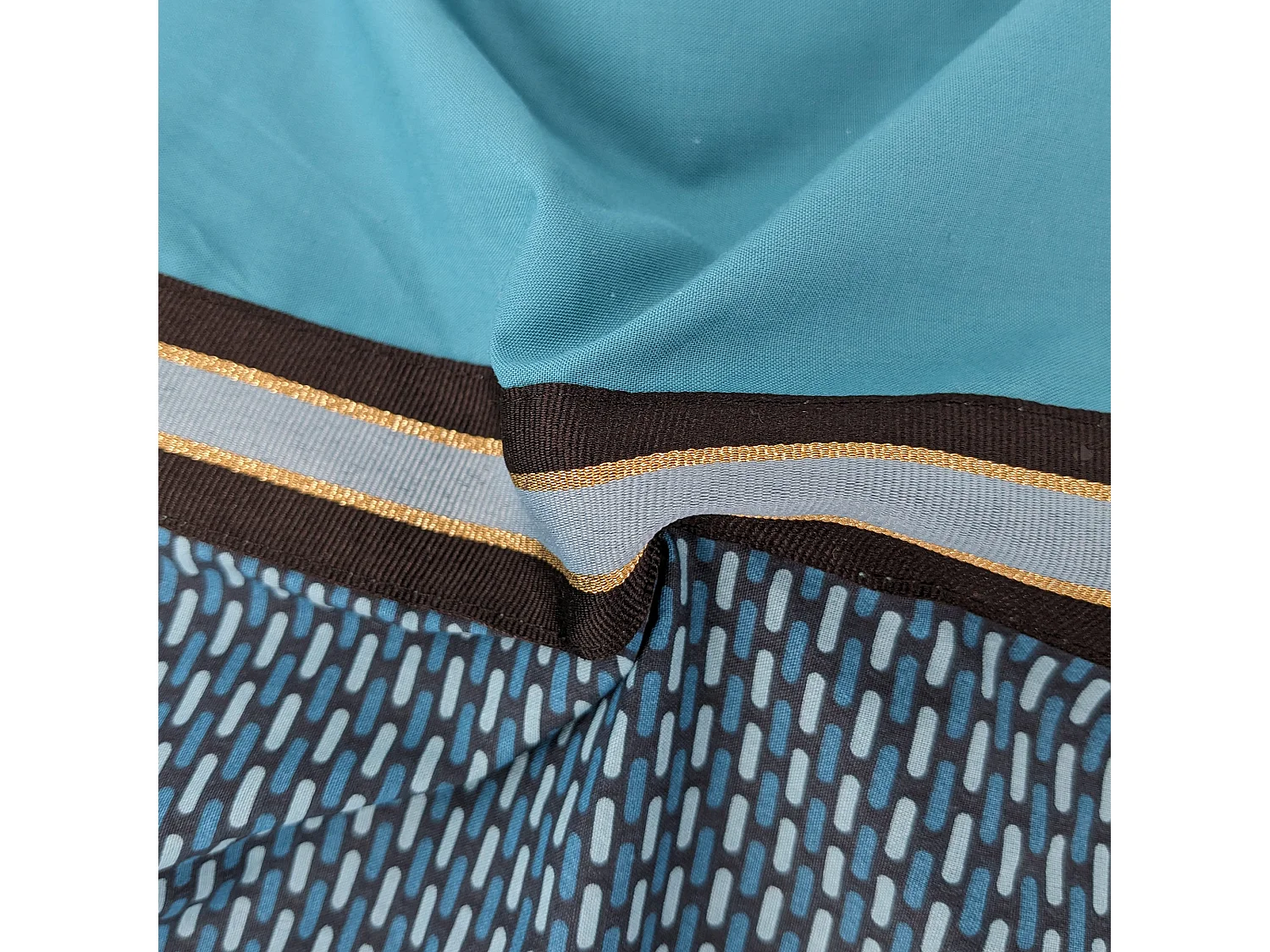 Housse de couette 200x200 cm percale de coton GUSTAV vert Emeraude