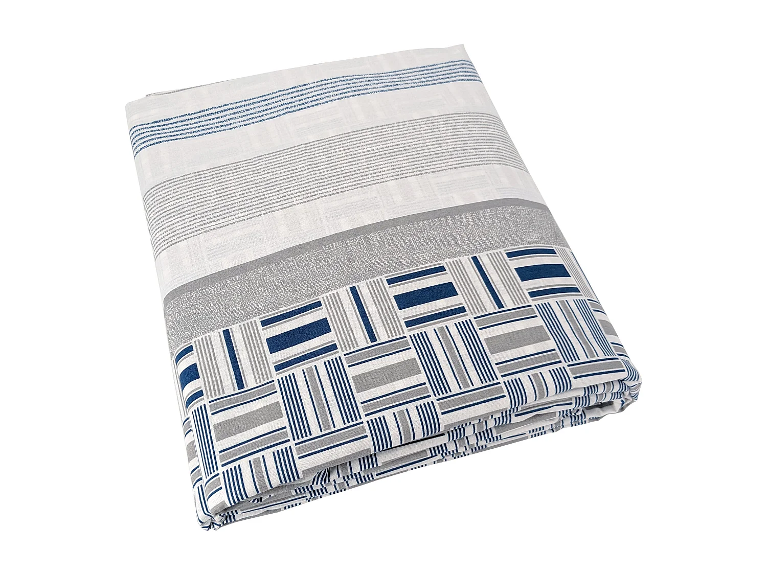 Housse de couette 240x220 cm coton DIEGO bleu baltique