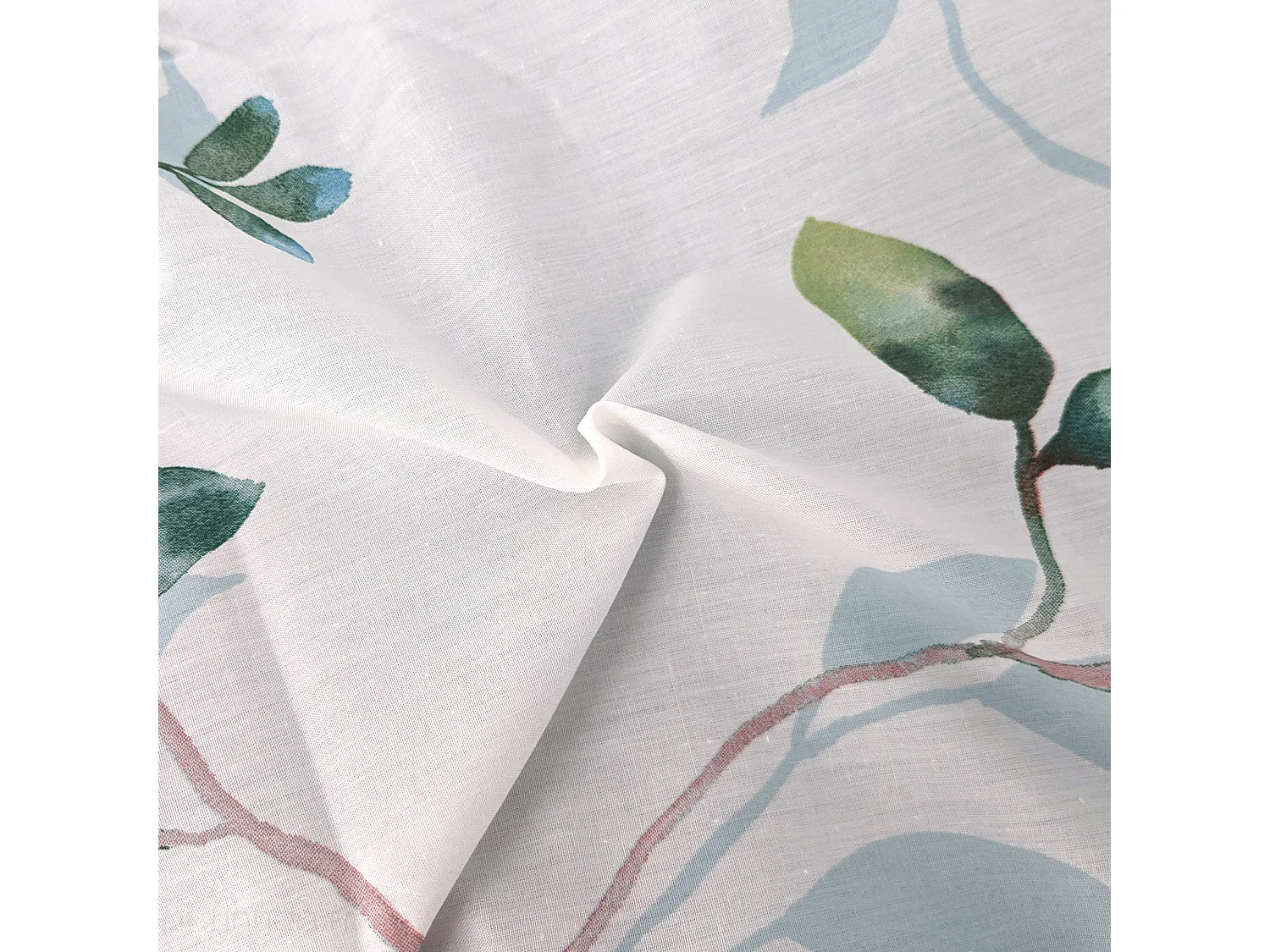 Housse de couette 300x240 cm Percale coton FLANER vert Jade