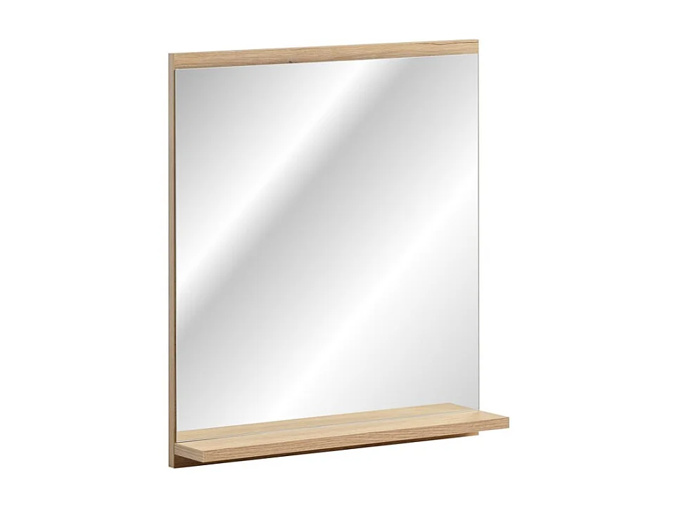 Miroir salle de bain rectangulaire 57x50 cm avec rebord rangement