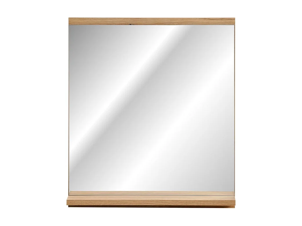 Miroir salle de bain rectangulaire 57x50 cm avec rebord rangement