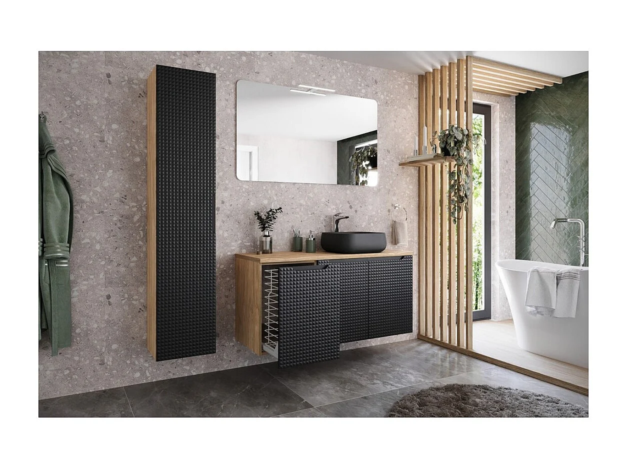 Miroir salle de bain rectangulaire 120x70 cm sans cadre design