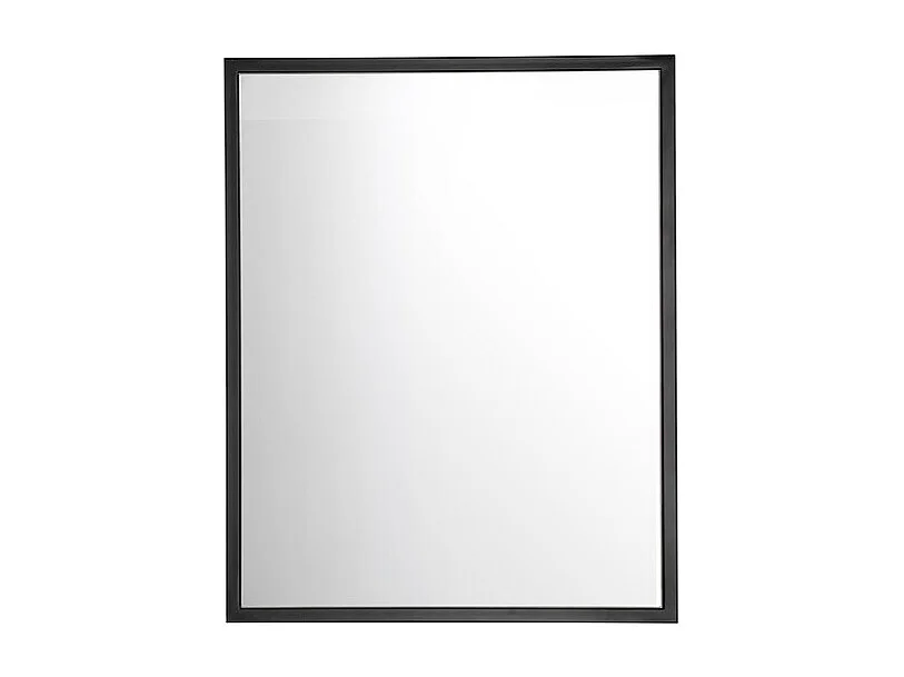 Miroir salle de bain noir mat rectangulaire 75x60 cm design