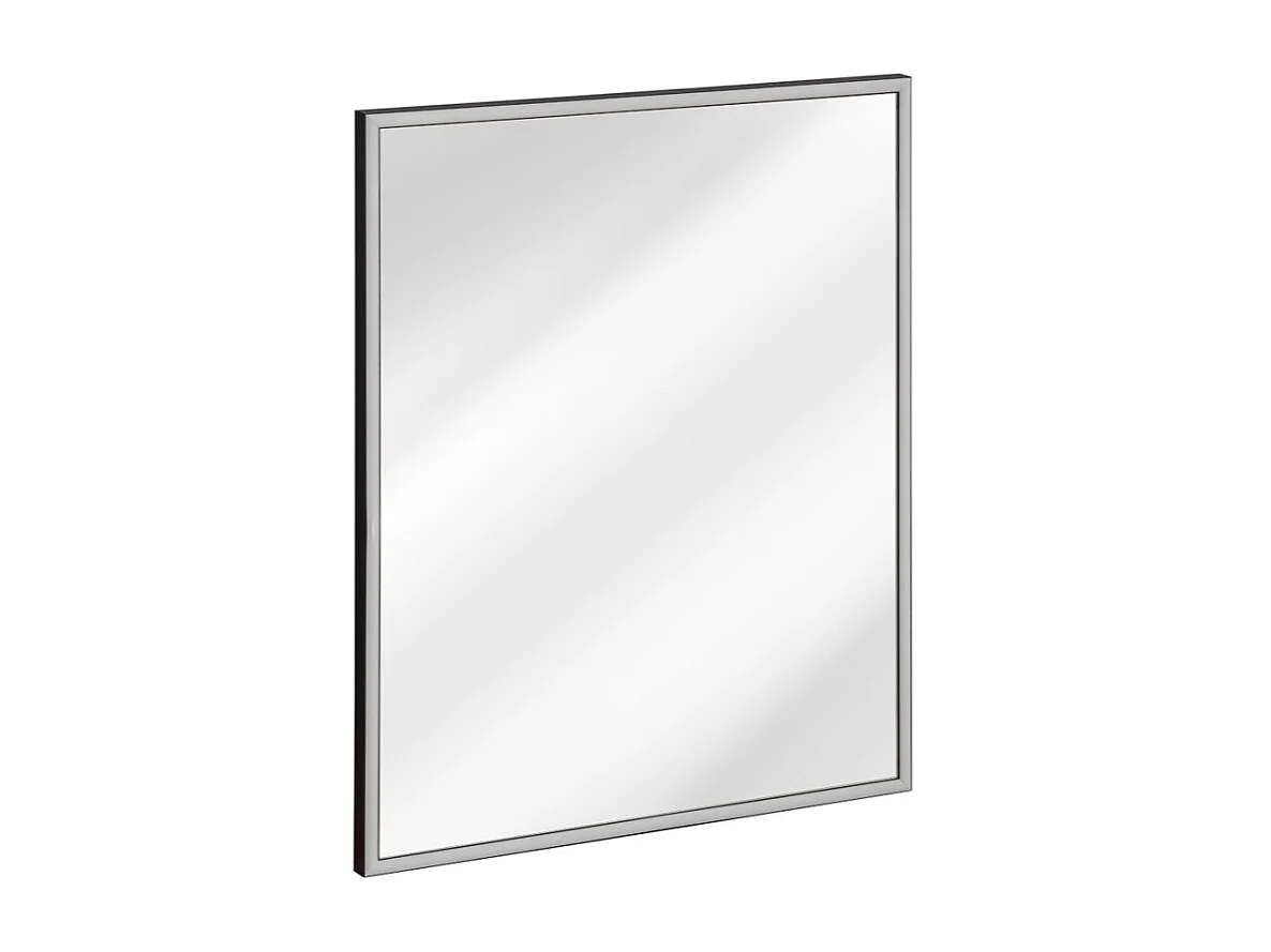 Miroir salle de bain LED rectangulaire graphite 83x68 cm design