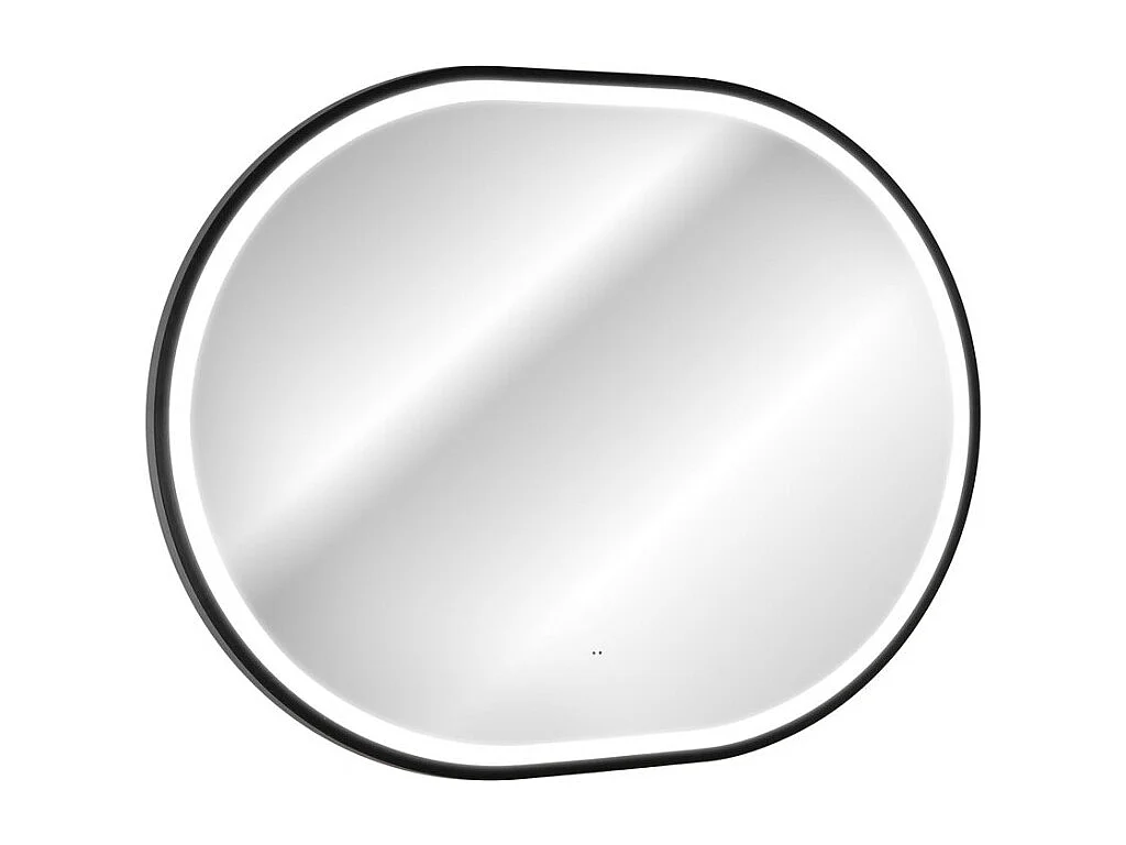 Miroir salle de bain LED doré ovale 90x70 cm design