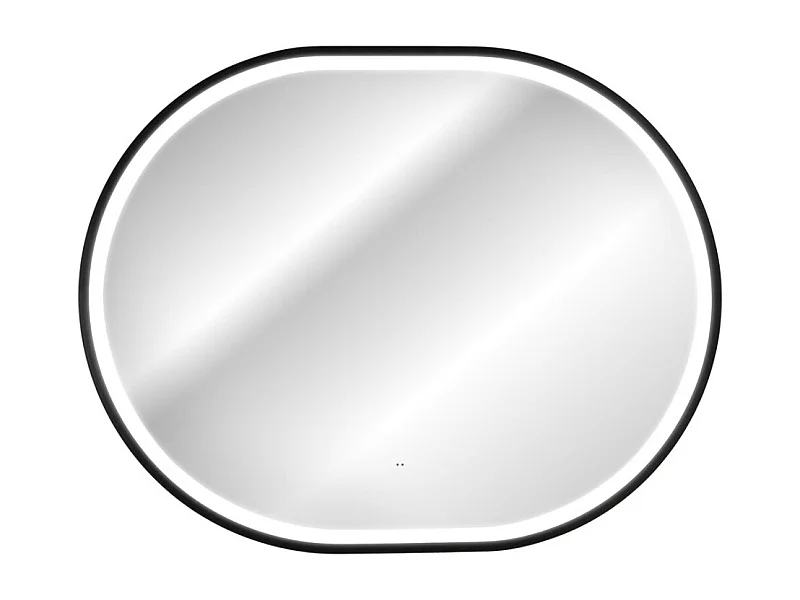 Miroir salle de bain LED doré ovale 90x70 cm design