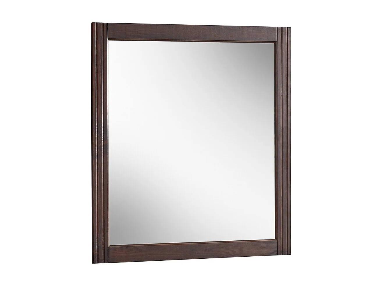 Miroir salle de bain rectangulaire bois 80x73 cm style naturel