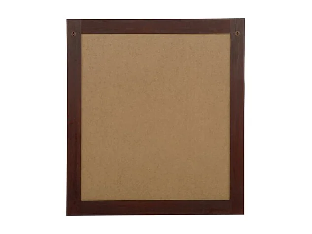 Miroir salle de bain rectangulaire bois 80x73 cm style naturel
