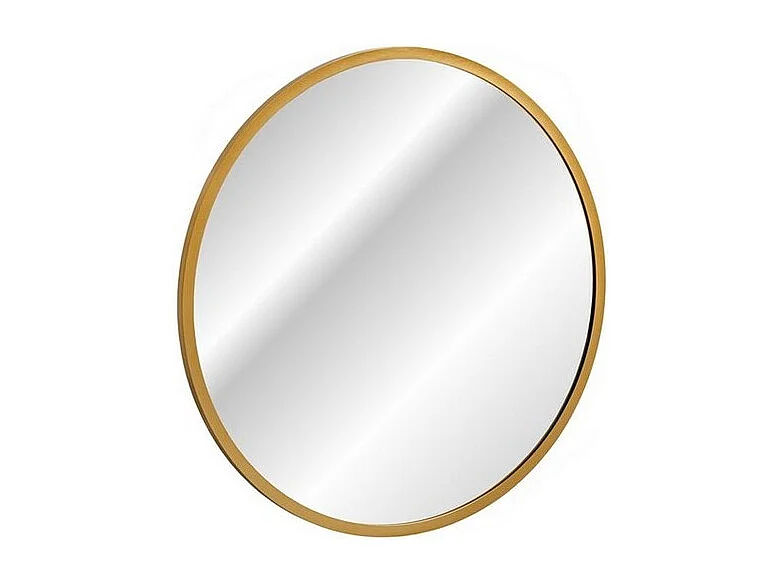 Miroir salle de bain LED rond noir 80x80 cm design