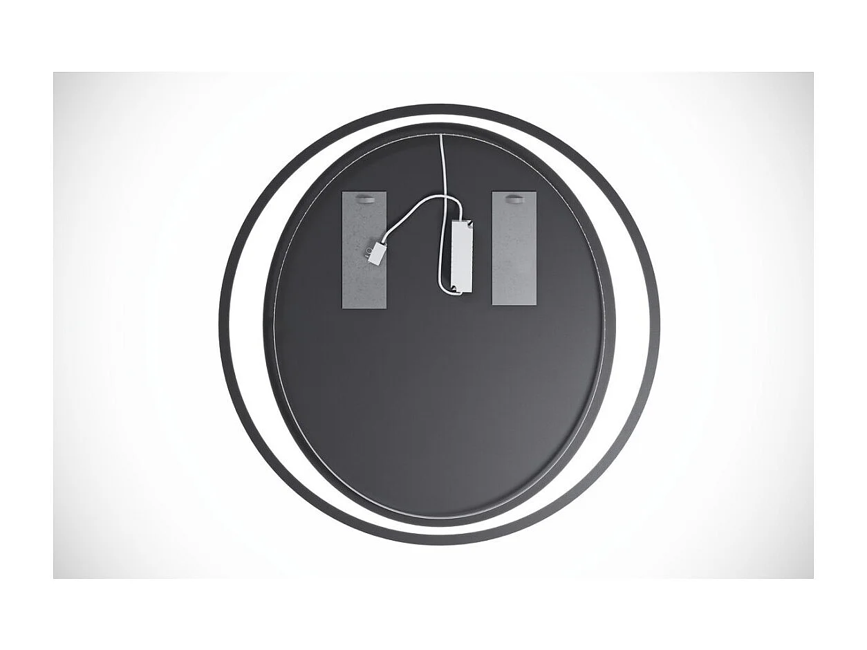 Miroir salle de bain LED rond 80 cm rétroéclairage blanc design