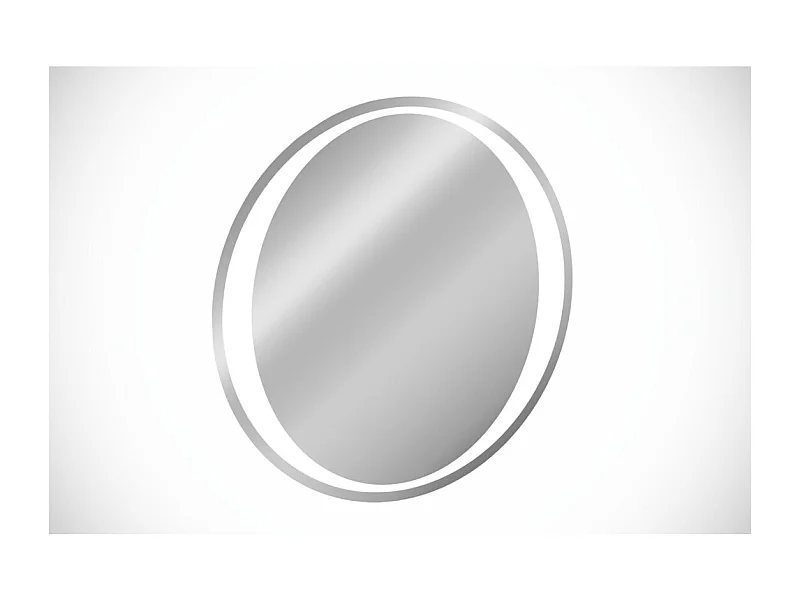 Miroir salle de bain LED rond 80 cm rétroéclairage blanc design
