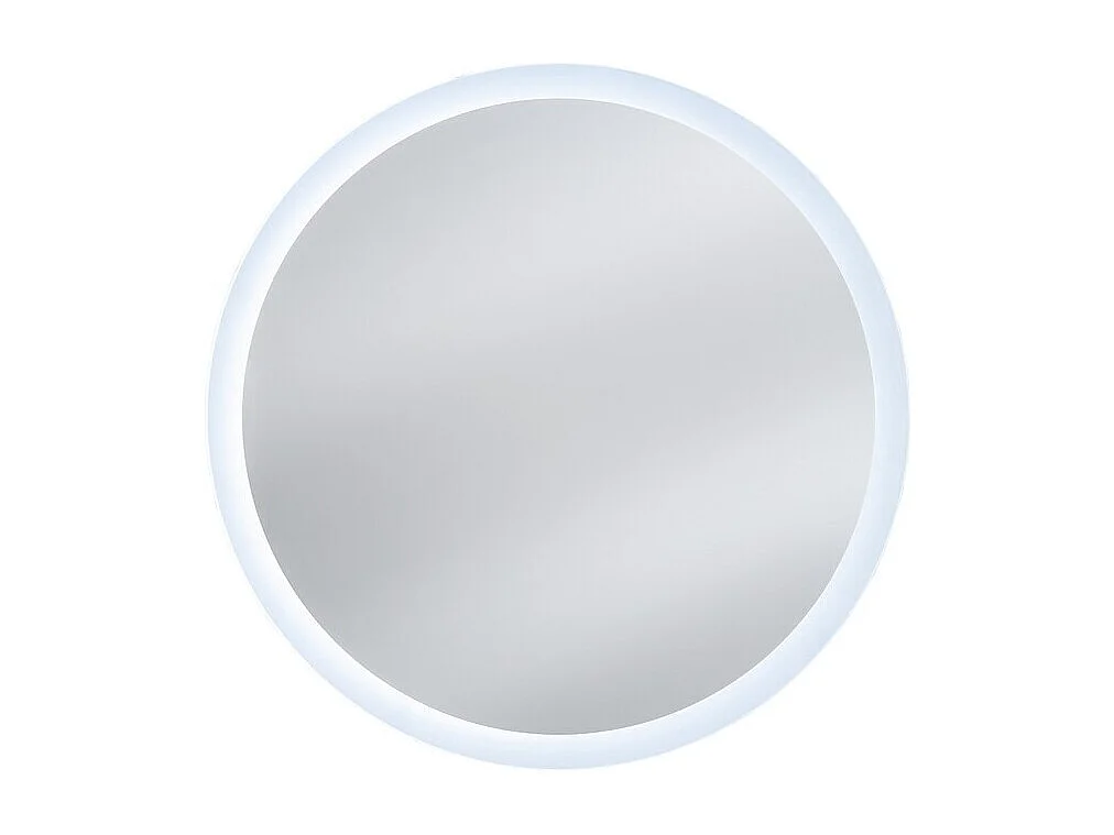 Miroir salle de bain LED rond 80 cm sans cadre design