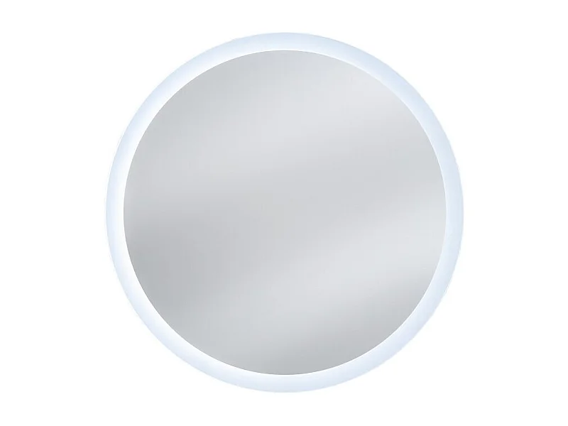 Miroir salle de bain LED rond 80 cm sans cadre design