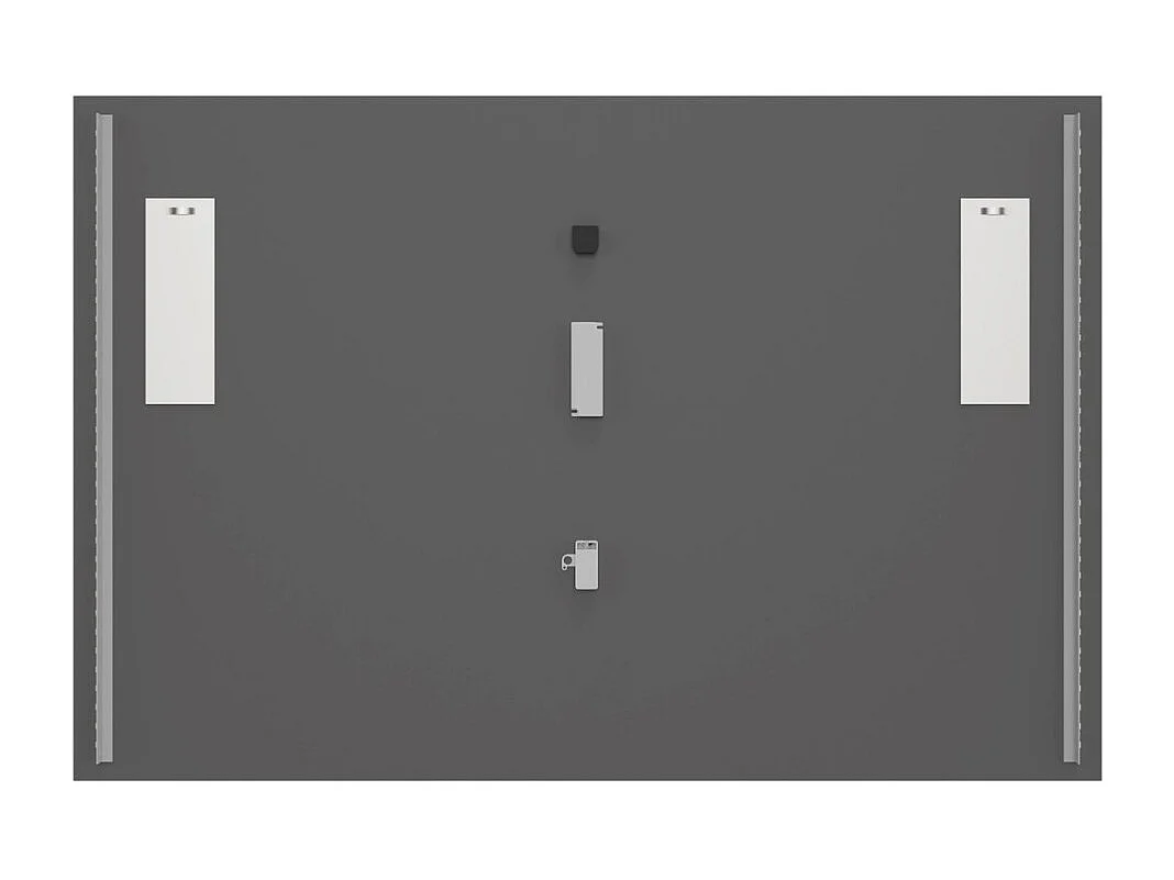 Miroir salle de bain LED rectangulaire 120x80 cm design moderne