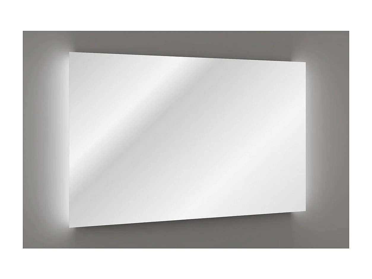 Miroir salle de bain LED rectangulaire 120x80 cm design moderne