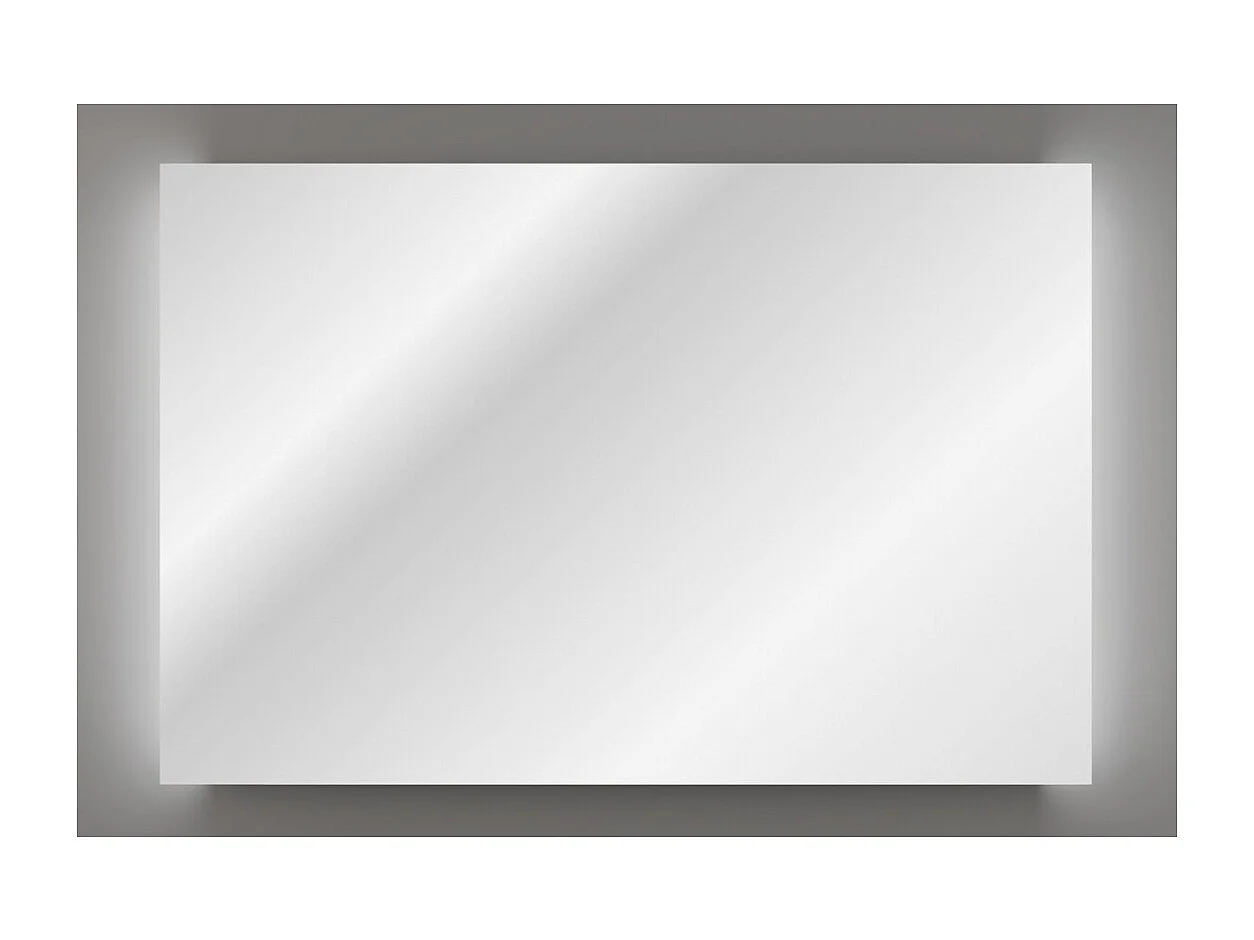 Miroir salle de bain LED rectangulaire 120x80 cm design moderne