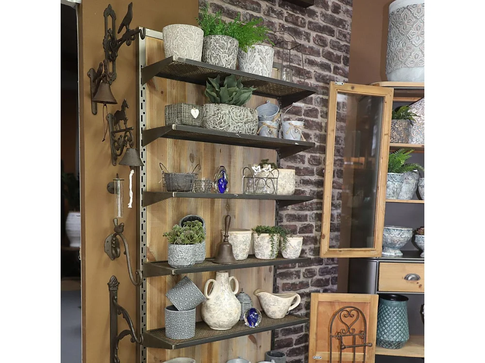 Saucier décoratif Fleurs Bleues 24 x 12.5 x 14 cm