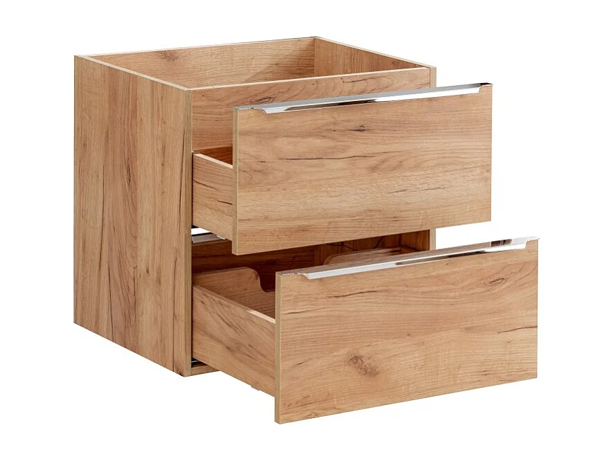 Meuble sous vasque NALYA 60 cm – Chêne clair – Élégance naturelle et design suspendu