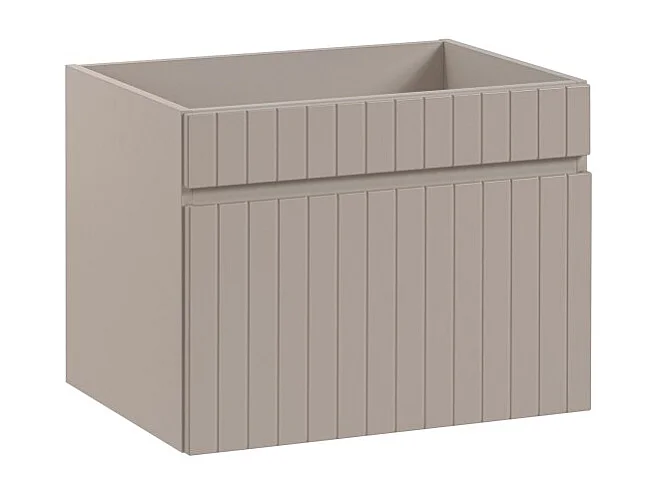 Meuble sous vasque ICON 60 cm – 1 tiroir – Finition marron congo – Style moderne suspendu