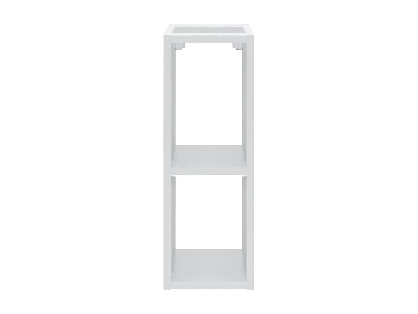 Ensemble ICON : meubles sous vasque 140cm rose poudré avec niches visibles blanches + plan pour vasque blanc