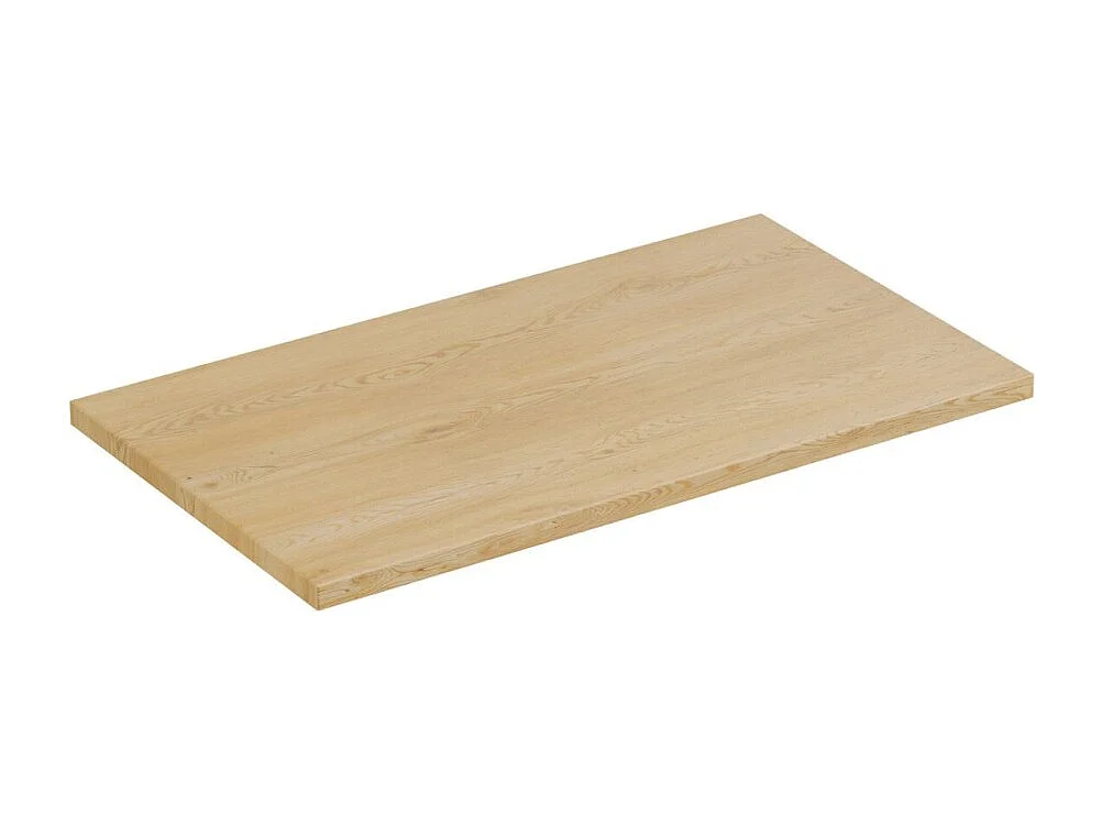 Ensemble de salle de bain NATURA 80cm : meuble sous vasque + plan pour vasque + vasque à poser rectangulaire verte kaki