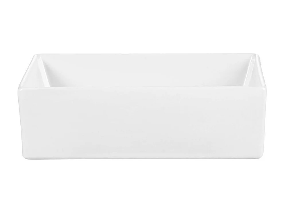 Ensemble ELVINA 50cm : meuble sous vasque à tiroirs vert sauge gris + plan pour vasque + vasque à poser rectangulaire