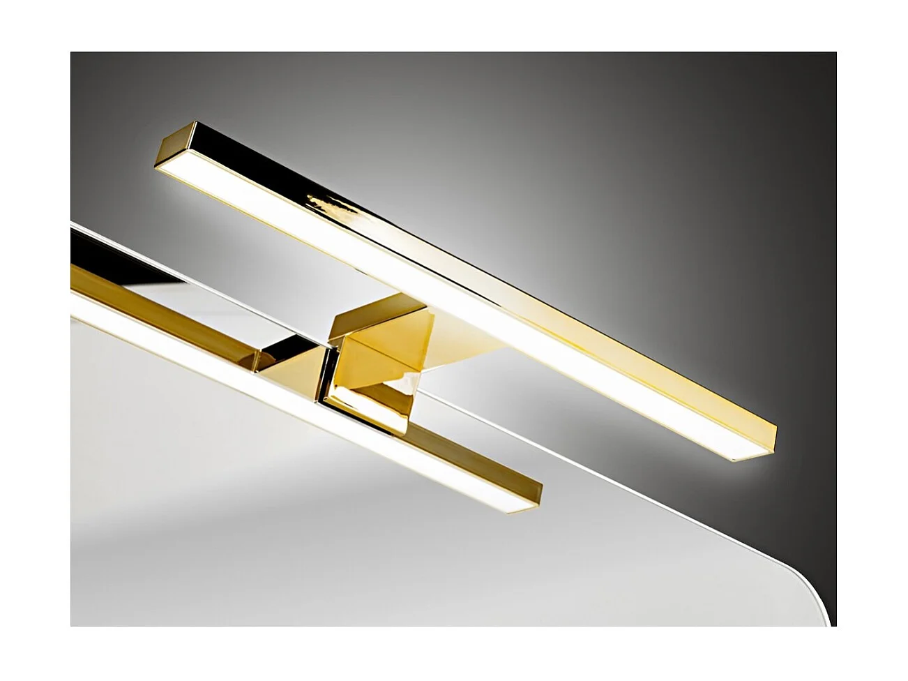 Ensemble de salle de bain ICON : meuble sous vasque 80cm + vasque à encastrer + miroir + lampe LED + colonne