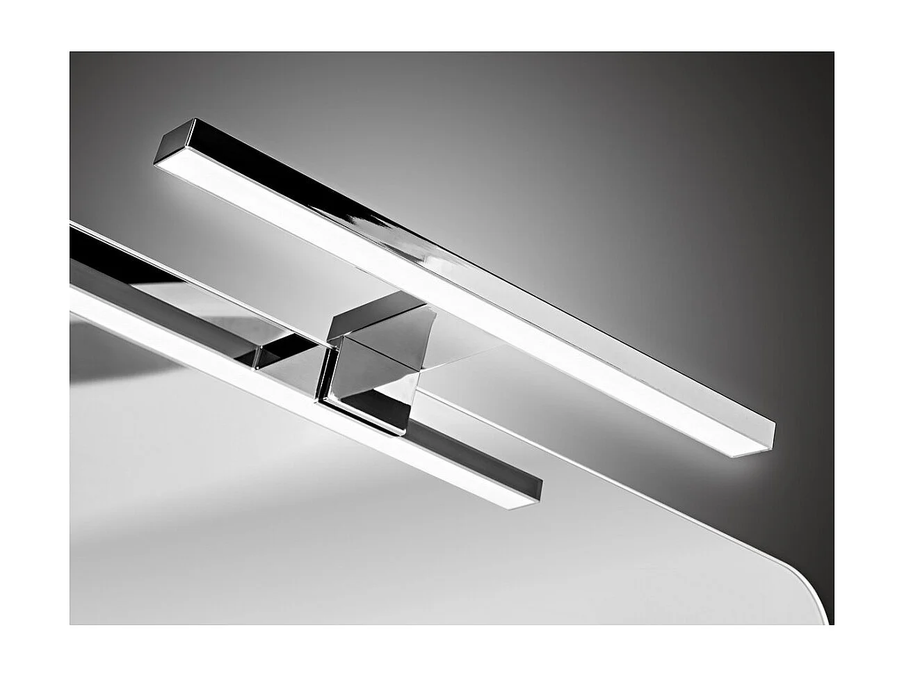 ICON set wit: onderkast 60cm + inbouwwastafel wit + spiegel + LED-lamp + kolom