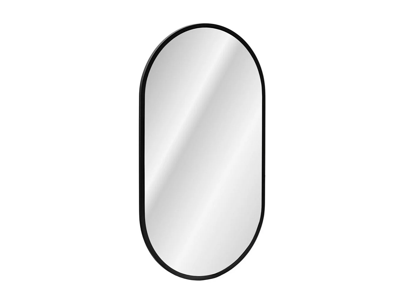 Ensemble ICON blanc : meuble sous vasque 60cm + vasque à poser ronde blanche + miroir LED ovale vertical + colonne