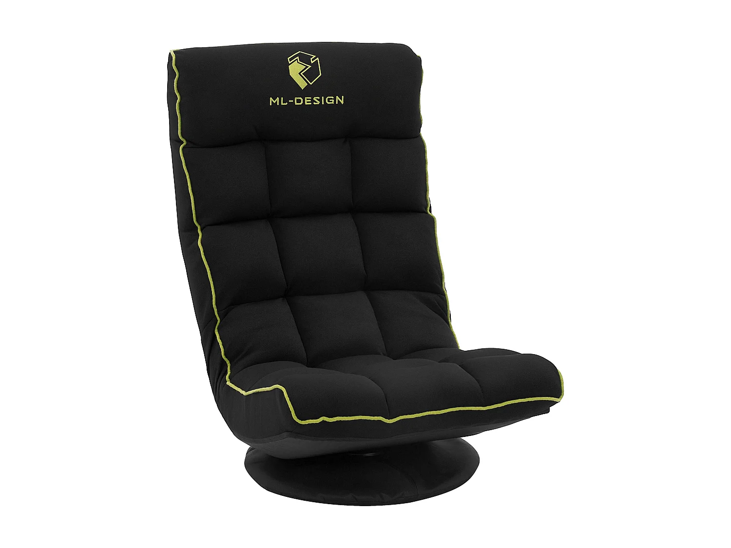 ML-Design Sedia Gaming Ergonomica Imbottita Nero Verde Girevole a 360° Supporto Lombare e Poggiatesta Poltrona da Ufficio Regolabile Comfort Moderna
