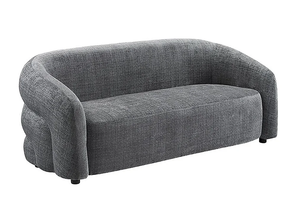 Sofa NUAGE in Dunkelgrau – Designersofa aus Chenille-Stoff