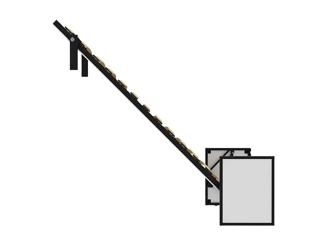 Wallbedking Klappbett Morphy Studio, modulares multifunktionales Klappbett mit Sofa-Modulen (90x200, Vertical)