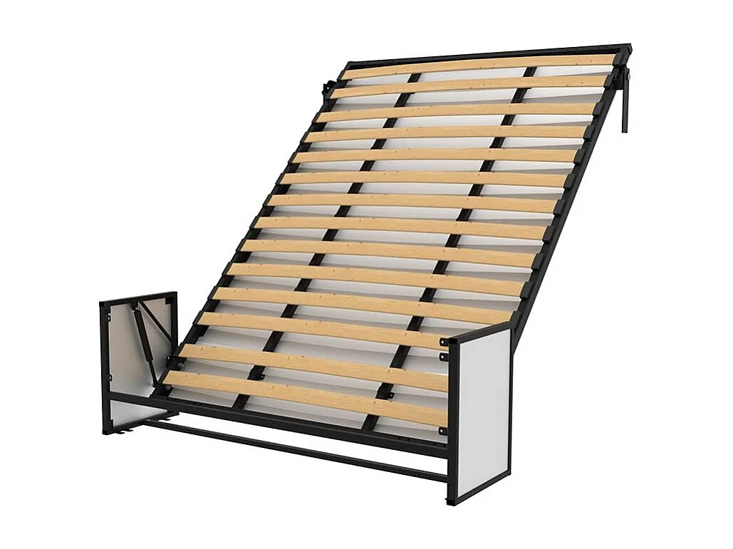 Wallbedking Klappbett Morphy Studio, modulares multifunktionales Klappbett mit Sofa-Modulen (140x190, Vertical)