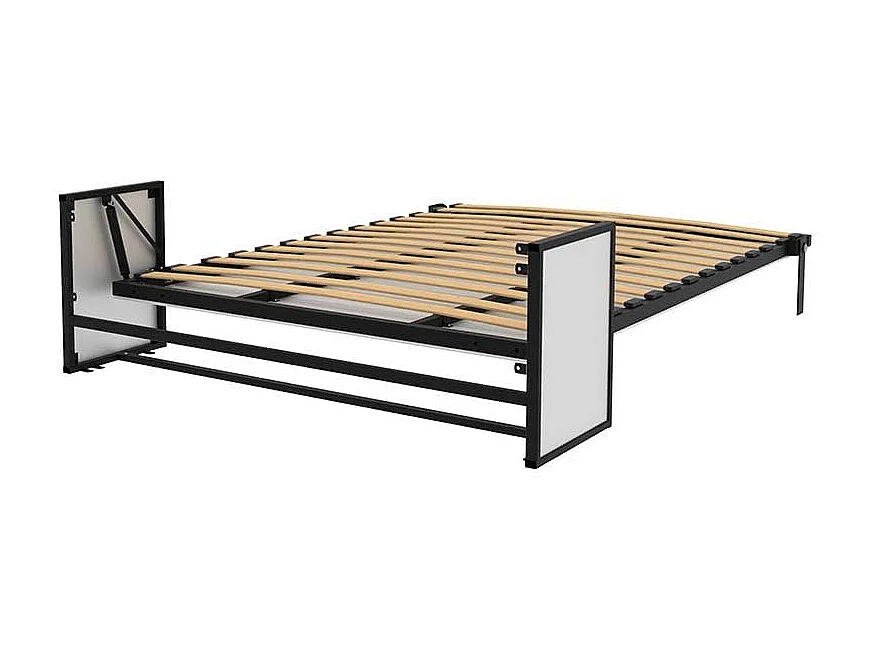 Wallbedking Klappbett Morphy Studio, modulares multifunktionales Klappbett mit Sofa-Modulen (140x190, Vertical)