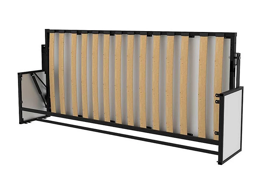 Wallbedking Klappbett Morphy Studio, modulares multifunktionales Klappbett mit Sofa-Modulen (100x200, Horizontal)