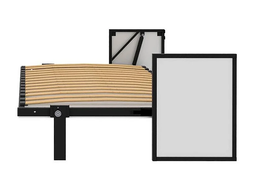 Wallbedking Klappbett Morphy Studio, modulares multifunktionales Klappbett mit Sofa-Modulen (100x200, Horizontal)