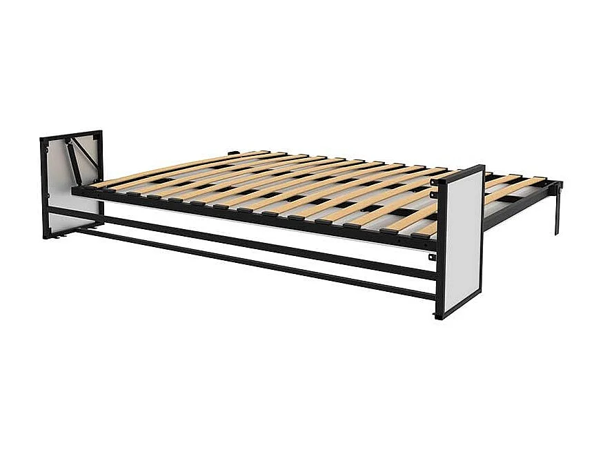 Wallbedking Klappbett Morphy Studio, modulares multifunktionales Klappbett mit Sofa-Modulen (160x200, Horizontal)