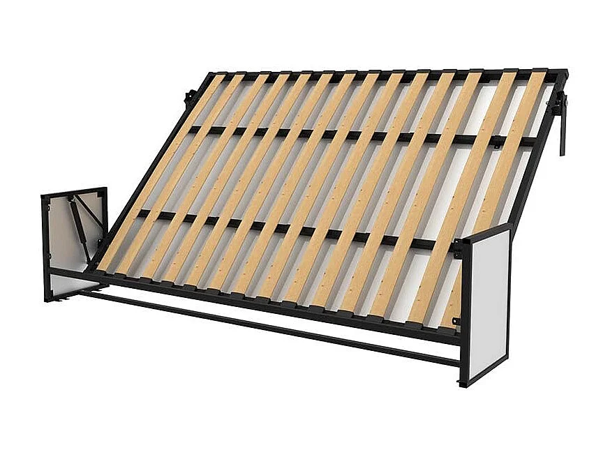 Wallbedking Klappbett Morphy Studio, modulares multifunktionales Klappbett mit Sofa-Modulen (140x190, Horizontal)