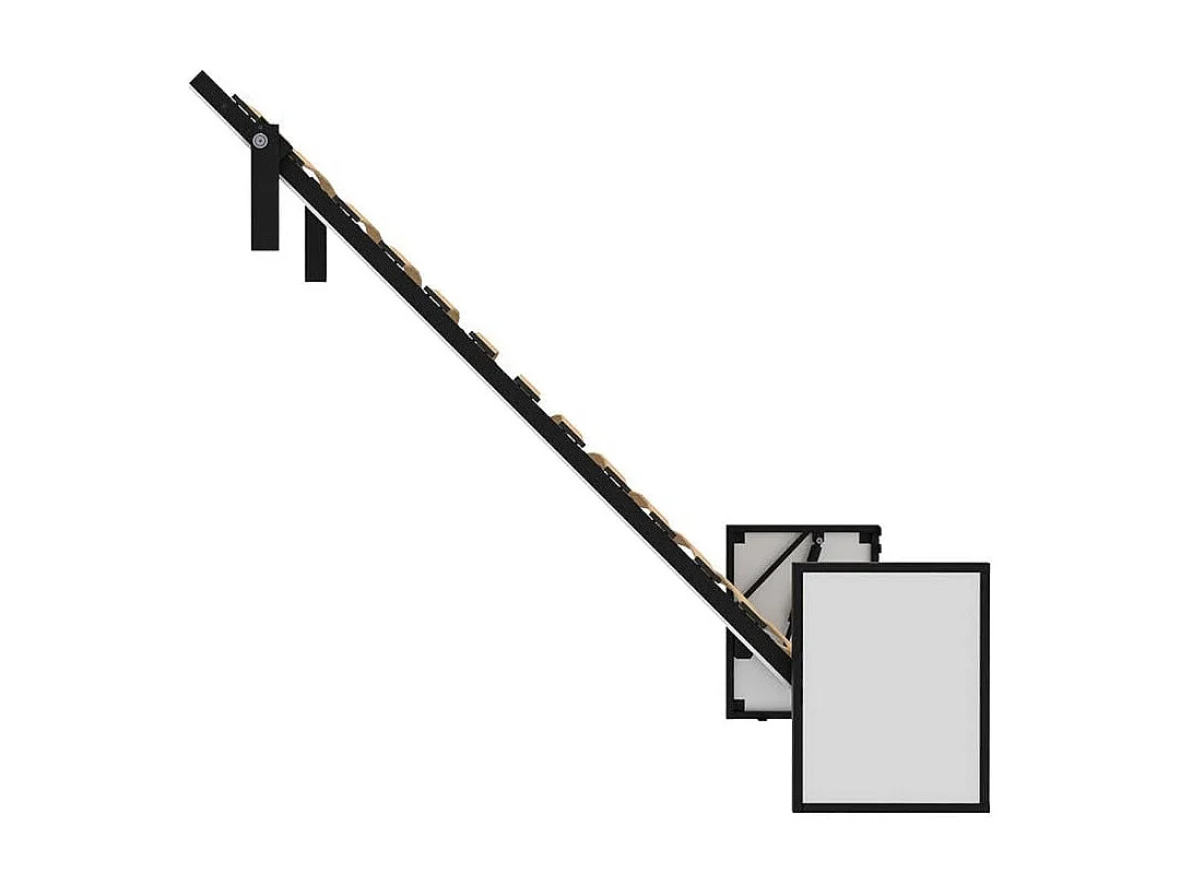 Wallbedking Klappbett Morphy Studio, modulares multifunktionales Klappbett mit Sofa-Modulen (120x190, Vertical)