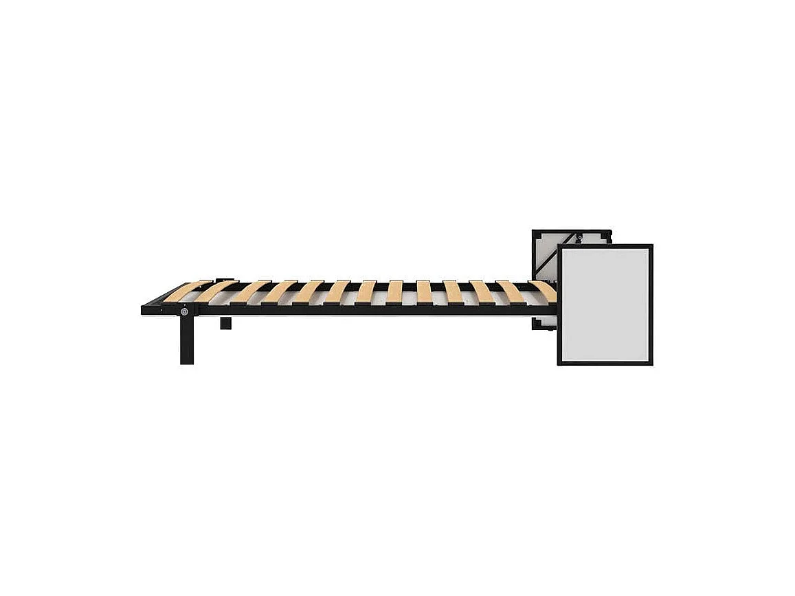 Wallbedking Klappbett Morphy Studio, modulares multifunktionales Klappbett mit Sofa-Modulen (100x200, Vertical)