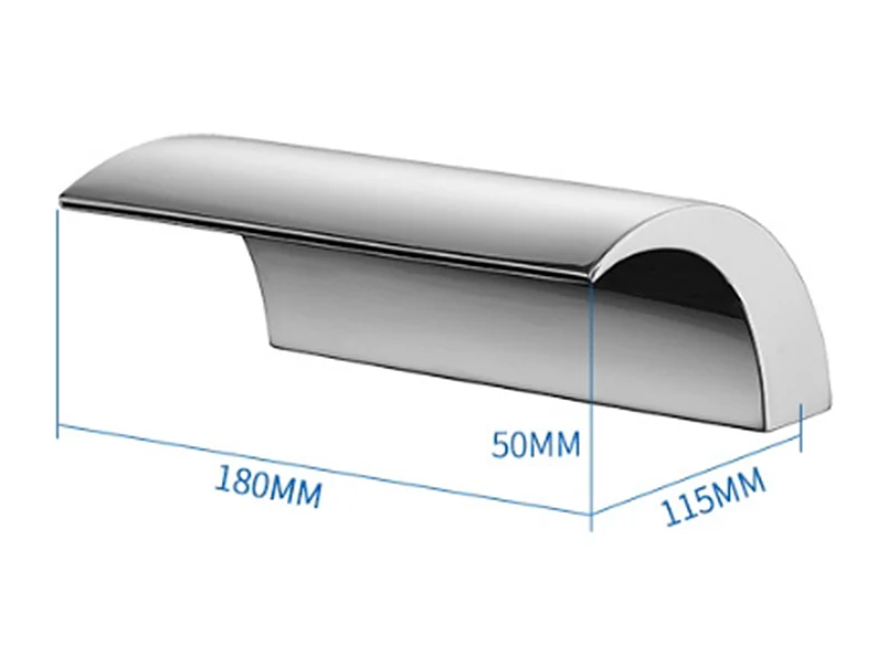 Robinet de baignoire style moderne cascade en Laiton mitigeur avec douchette 3 trous cartouche céramique Chrome