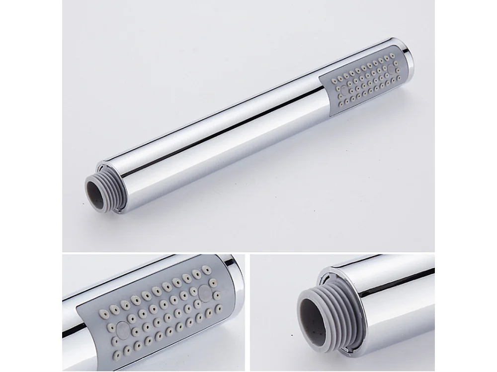 Robinet de baignoire style moderne cascade en Laiton mélangeur avec douchette 5 trous cartouche céramique Chrome