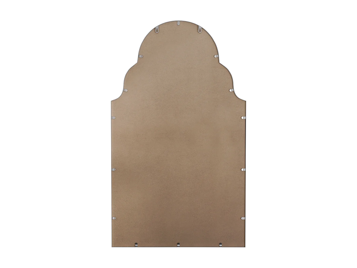 Miroir mural pour salle de bains 101x61cm Miroir de coiffeuse décoration pour salon chambre à coucher et entrée Argent