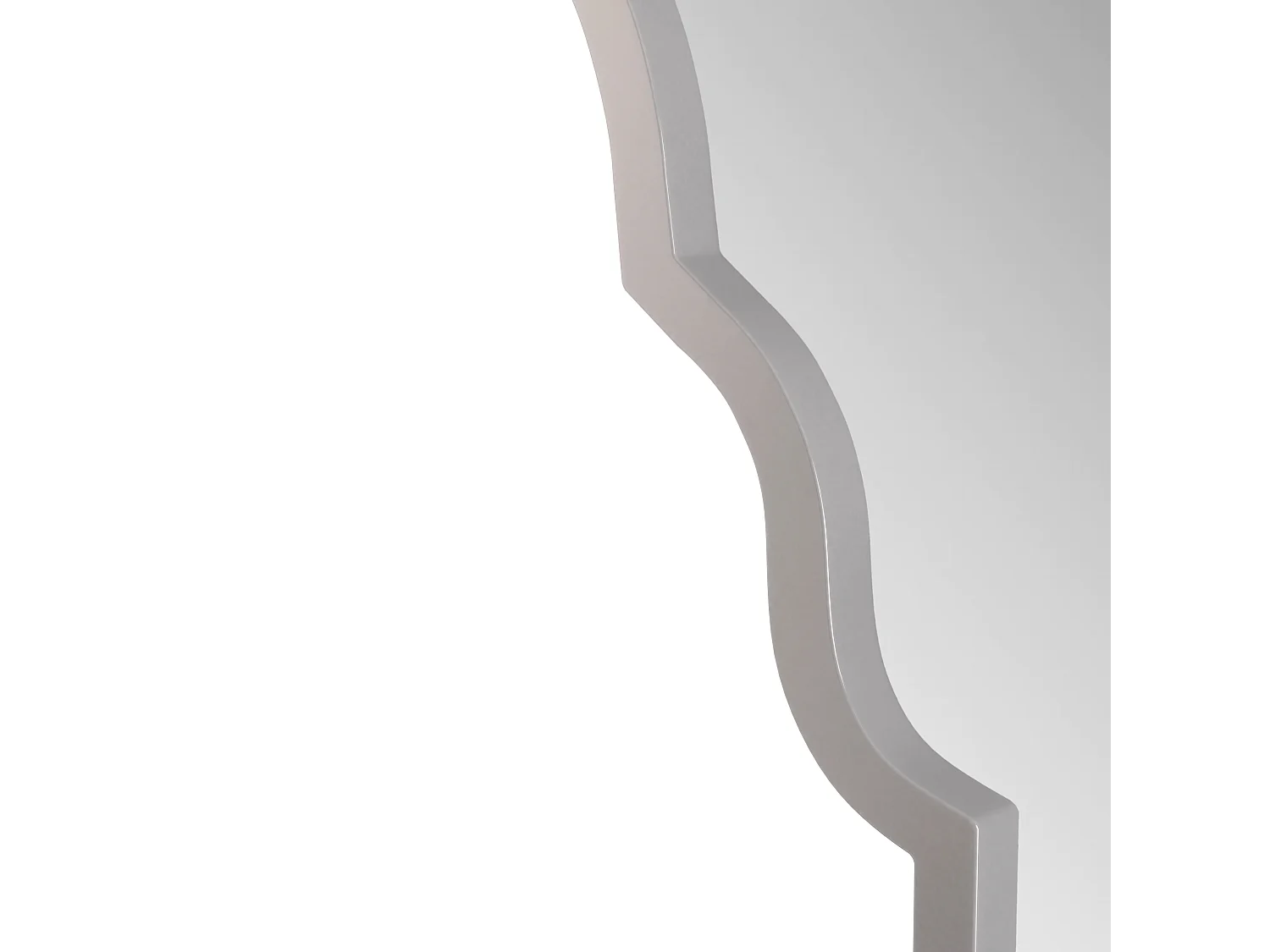 Miroir mural pour salle de bains 101x61cm Miroir de coiffeuse décoration pour salon chambre à coucher et entrée Argent