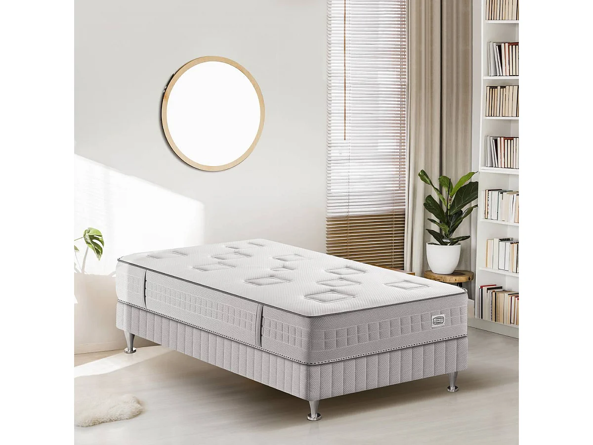 Matelas CHALLENGE 90x190, ressort ensachés, très ferme, H24